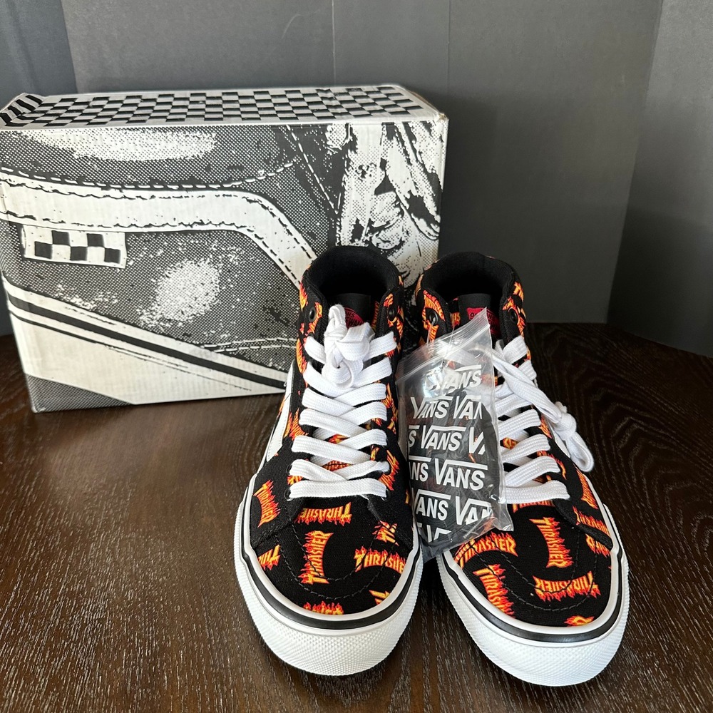 Vans‎ SK8 Hi Skateboarding Shoes "Thrasher" Mens (6) Womens (7.5)